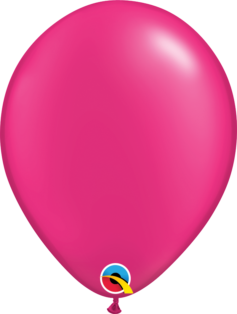11" Qualatex Radient Pearl Magenta Latex Balloons | 100 Count