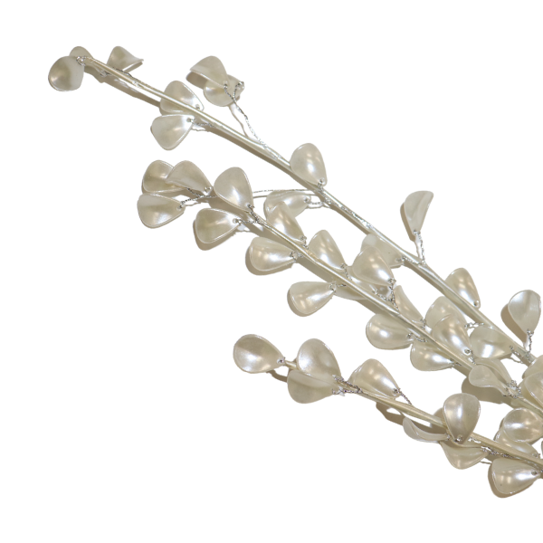 29" Pearl Leaves Spray - Wired Stem | 1 Count