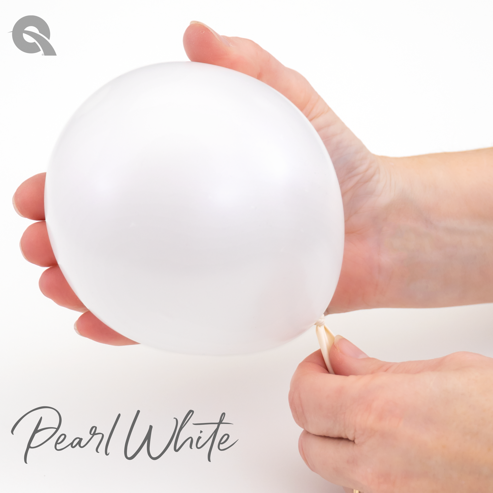 30" Qualatex Pastel Pearl White Latex Balloons | 2 Count
