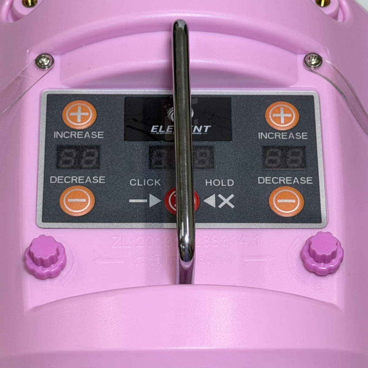 Série Element - Gonfleur numérique de précision Pink Cyclone avec outil de double gonflage