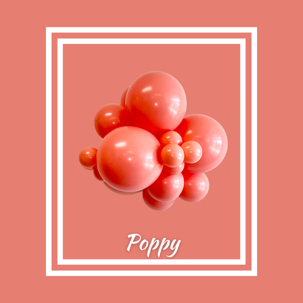 Ballons en latex TUFTEX Poppy 17" | Lot de 50