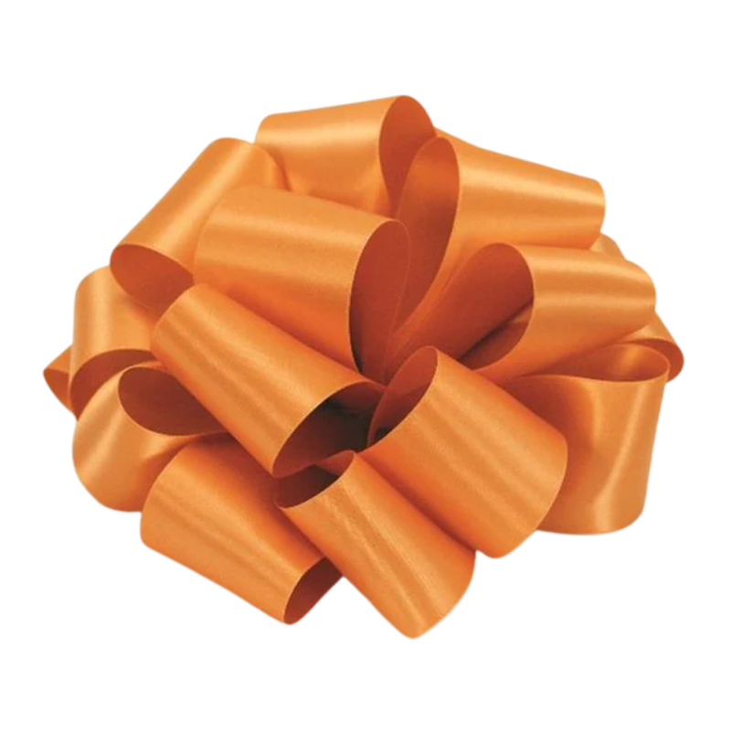#3 Offray Pumpkin Satin Lustre Ribbon - 9/16" Wide, 100 Yards Long | 1 Spool