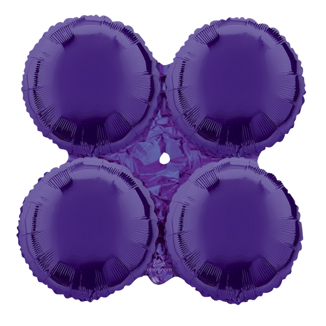 18" Anagram Purple Metallic Magic Arch Foil Balloon