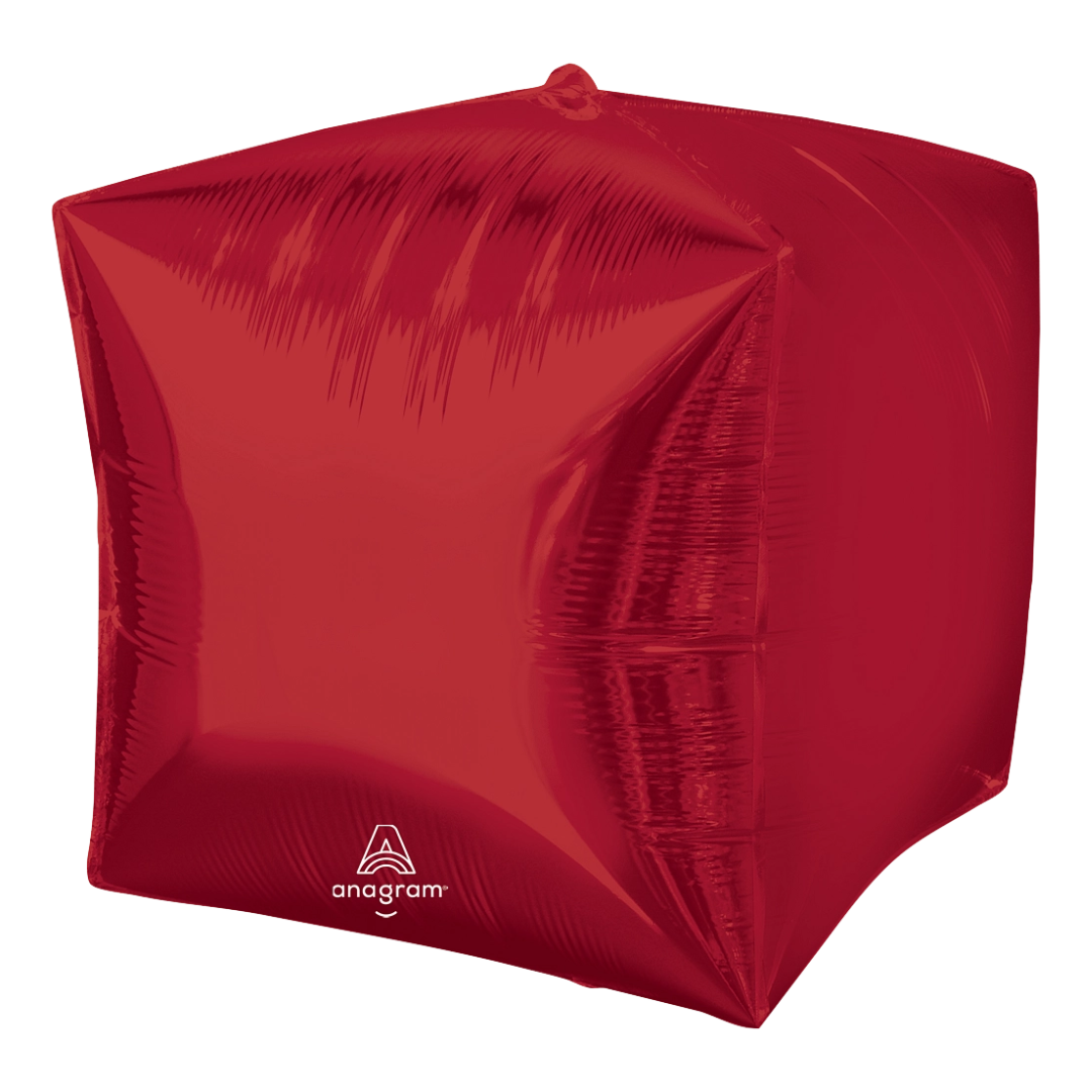 15" Anagram Red Cubez Foil Balloons | 3 Count