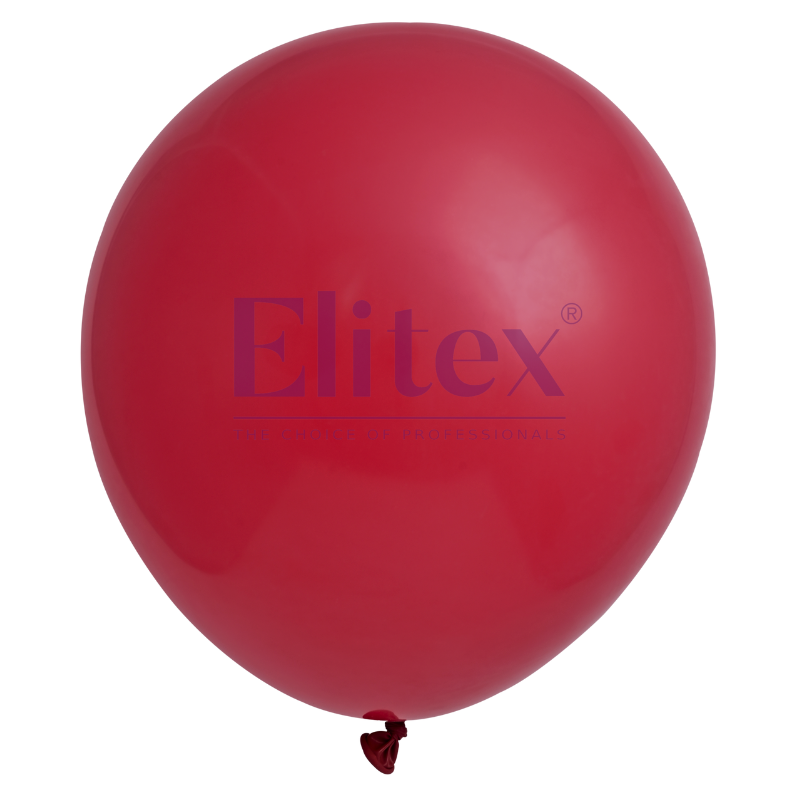 12" Elitex Red Wine Standard Round Latex Balloons | 50 Count