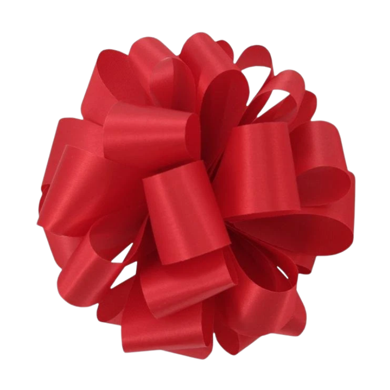 #40 McGinley Satin Red Satin Lustre Ribbon - 2 1/2" Wide, 50 Yards Long | 1 Spool