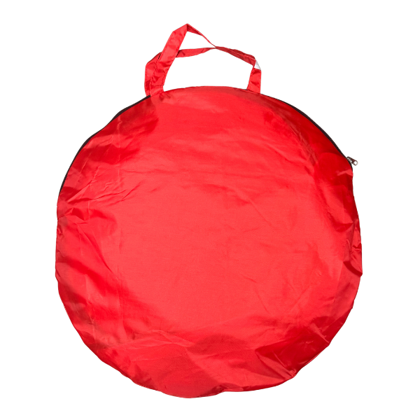 Silver Rainbow Red Balloon Transporter Cube - 4ft x 4ft