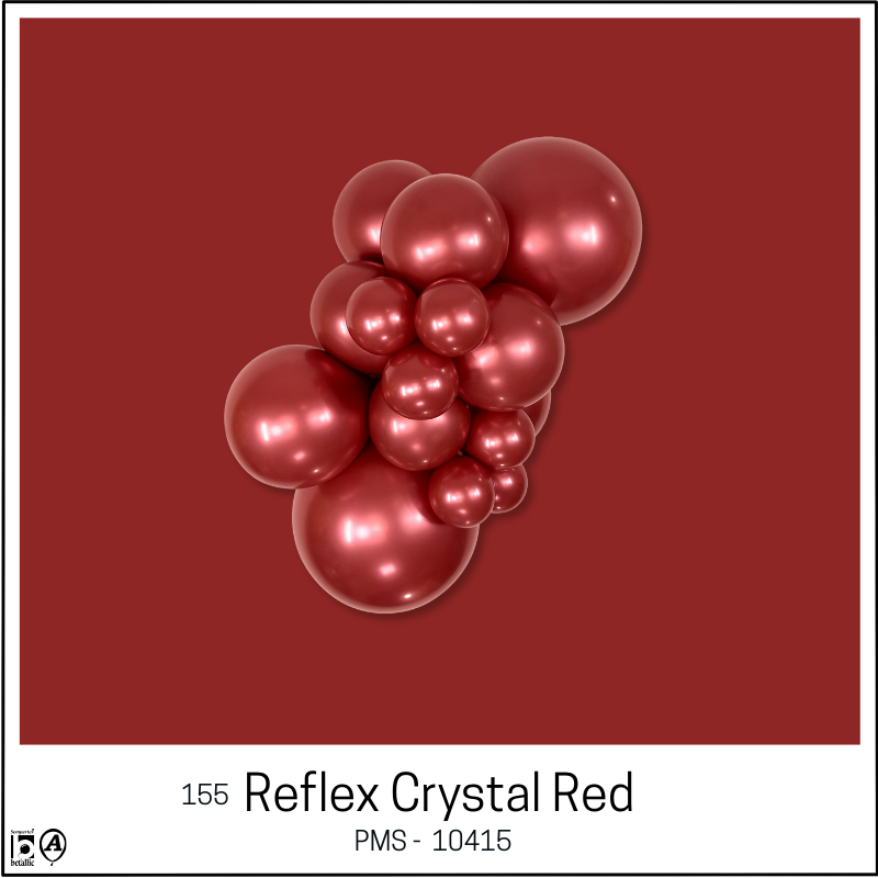 11" Sempertex Reflex Crystal Red Latex Balloons | 50 Count
