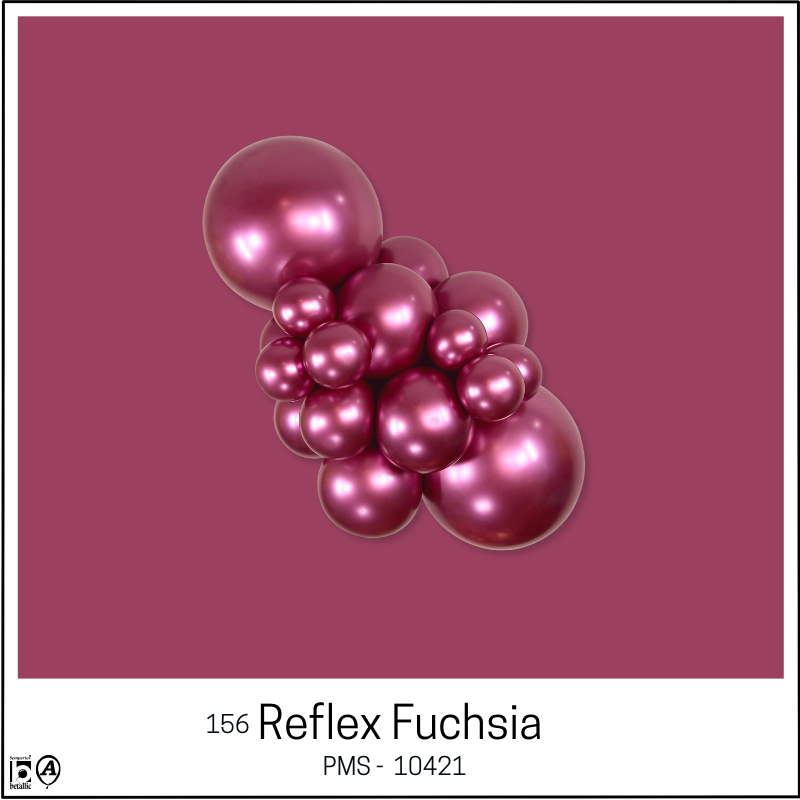 5" Sempertex Reflex Fuchsia Latex Balloons | 100 Count