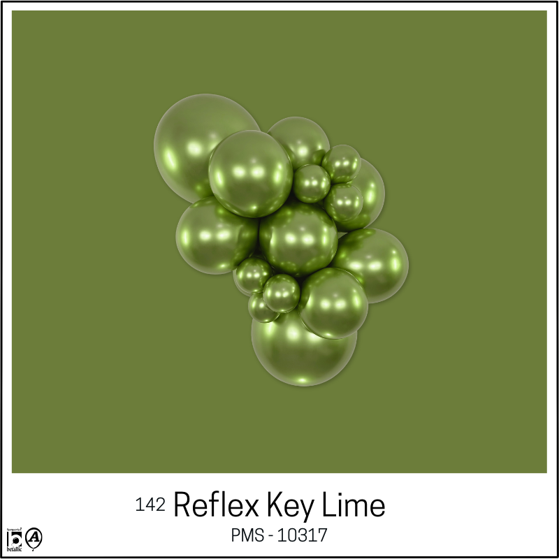 11" Sempertex Reflex Key Lime Latex Balloons | 50 Count