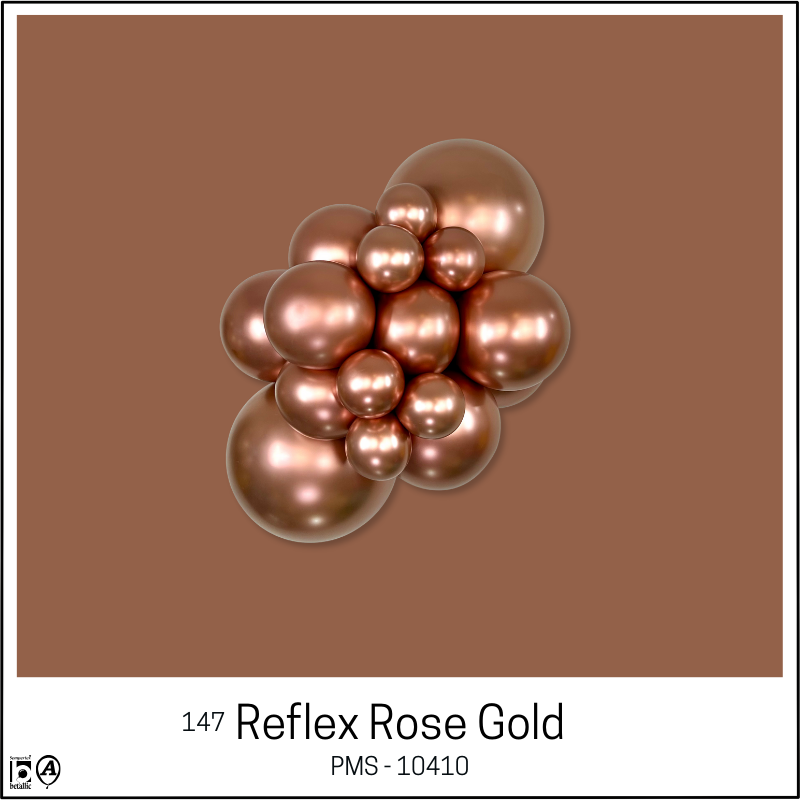 24" Sempertex Reflex Rose Gold Latex Balloons | 10 Count