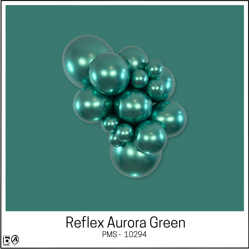 Ballons de baudruche en latex Sempertex Reflex Aurora Green de 5" | Paquet de 100