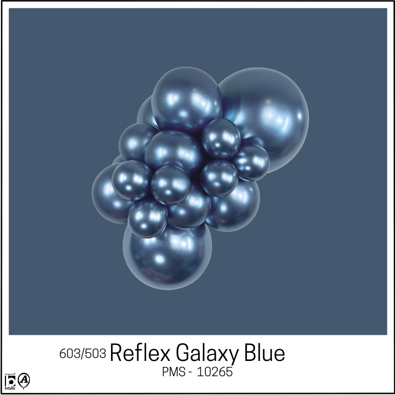 5" Sempertex Reflex Galaxy Blue Latex Balloons | 100 Count