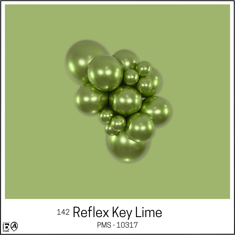 260s Sempertex Nozzles Up Reflex Key Lime Twisting - Entertainer Latex Balloons | 50 Count