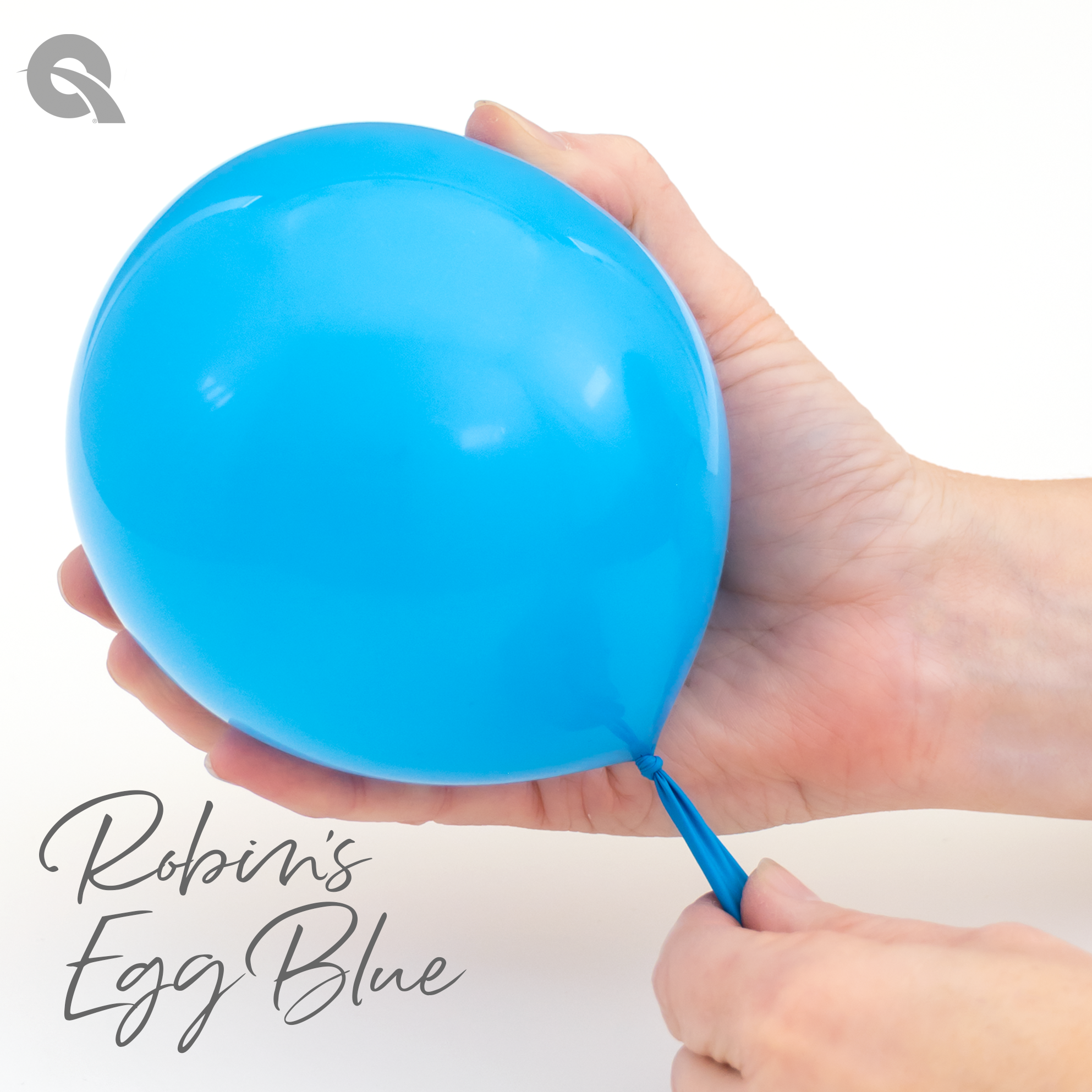 16" Qualatex Fashion Robin's Egg Blue Latex Balloons | 50 Count