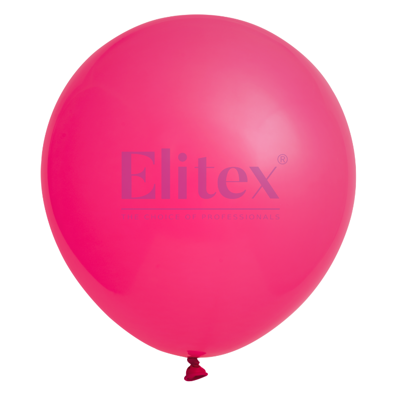 6" Elitex Ruby Pink Standard Round Latex Balloons | 50 Count