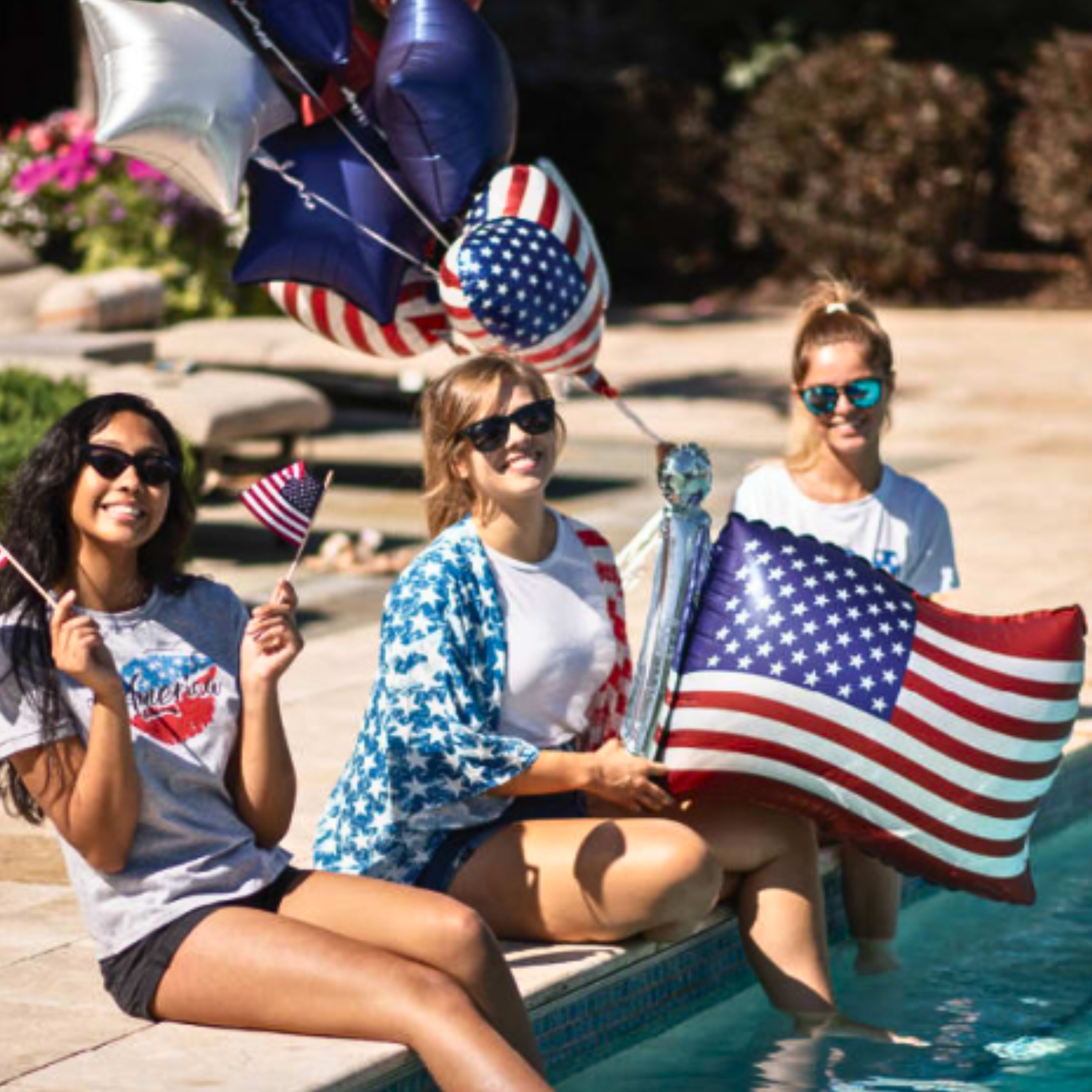 27" Anagram Satin Infused Flag Foil Balloon