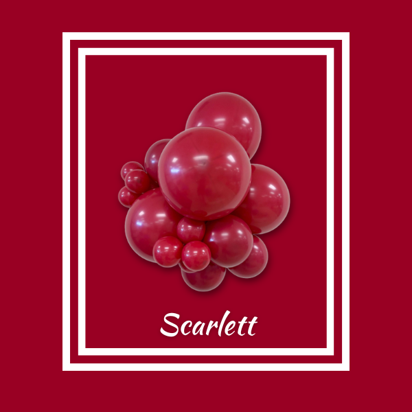 5" TUFTEX Scarlett - Crimson Red Latex Balloons | 50 Count