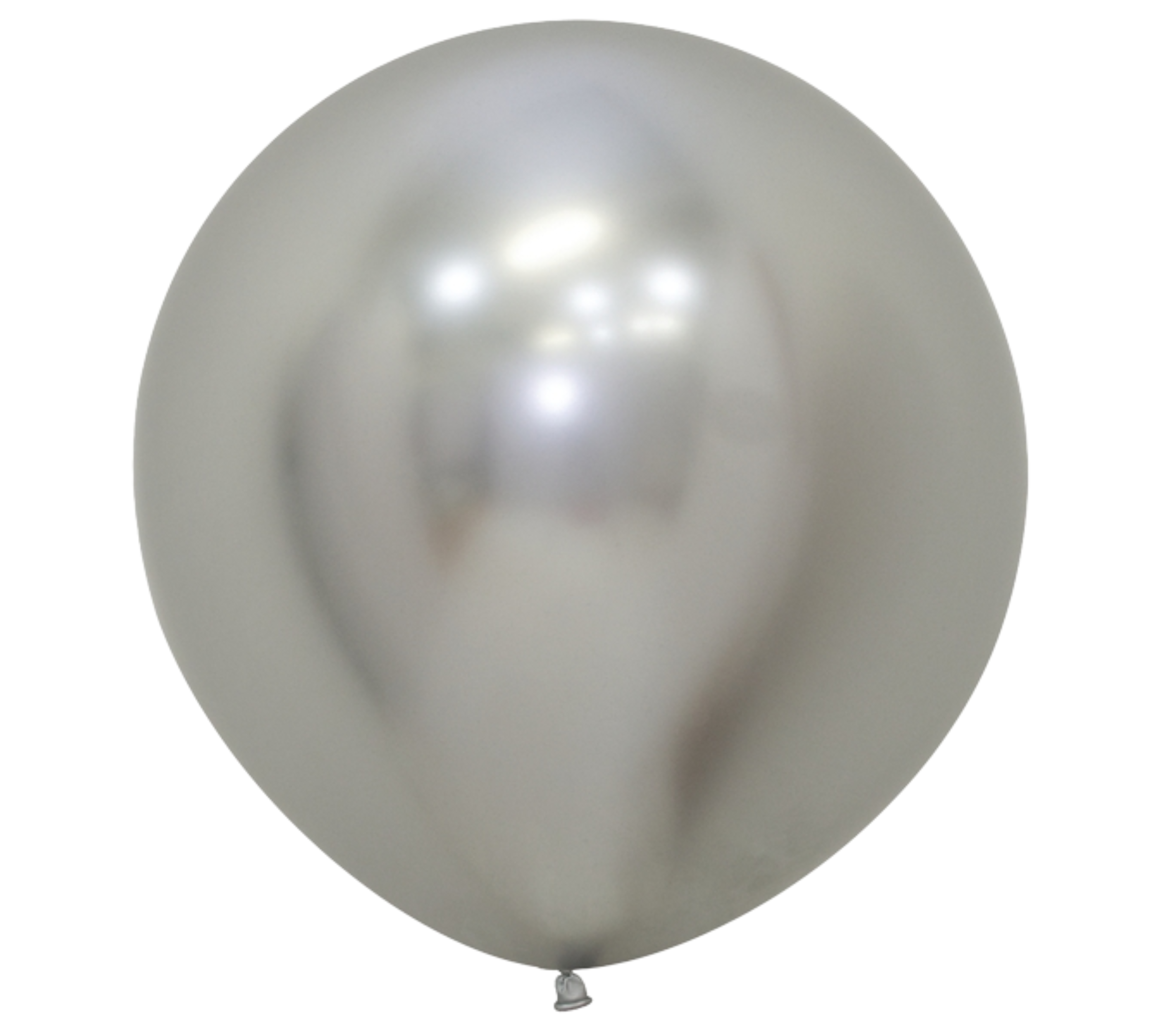 24" Sempertex Reflex Silver Latex Balloons | 10 Count
