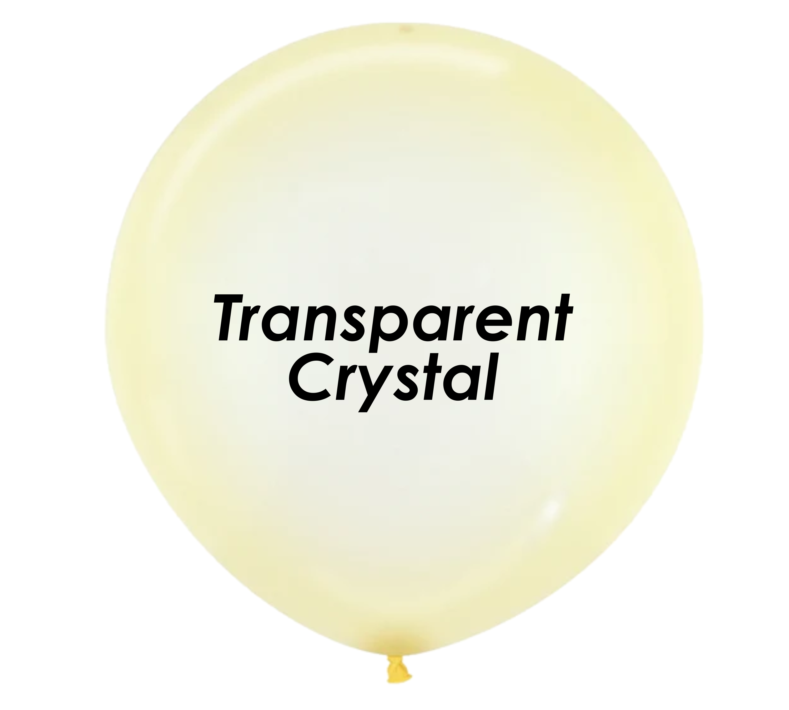 24" Sempertex Crystal Pastel Yellow Latex Balloons (Discontinued) | 10 Count