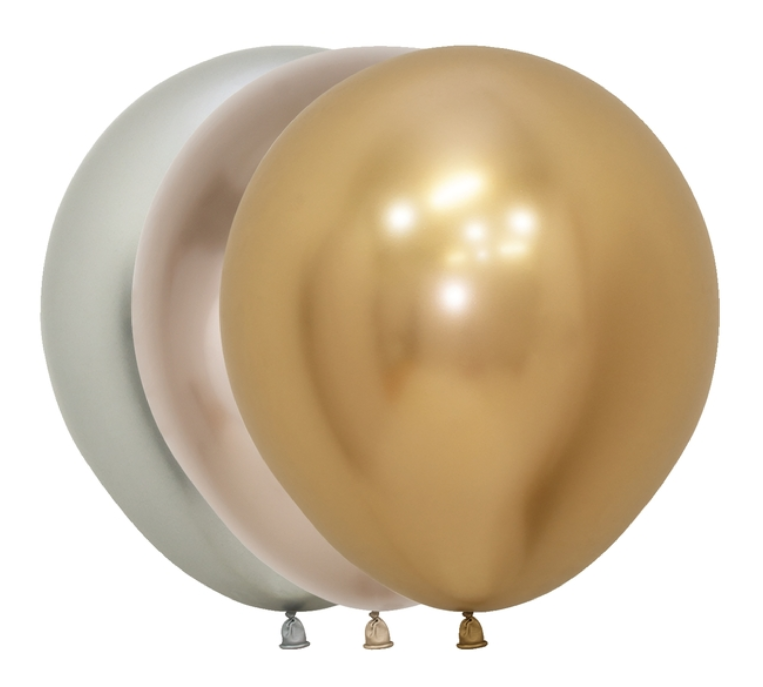 18" Sempertex Reflex Golden Luxury Assortment Latex Balloons | 15 Count