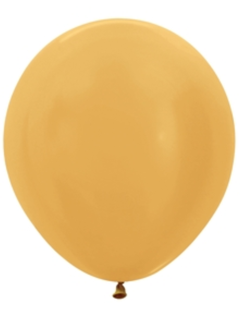 18" Sempertex Metallic Pearlized Gold Latex Balloons | 25 Count