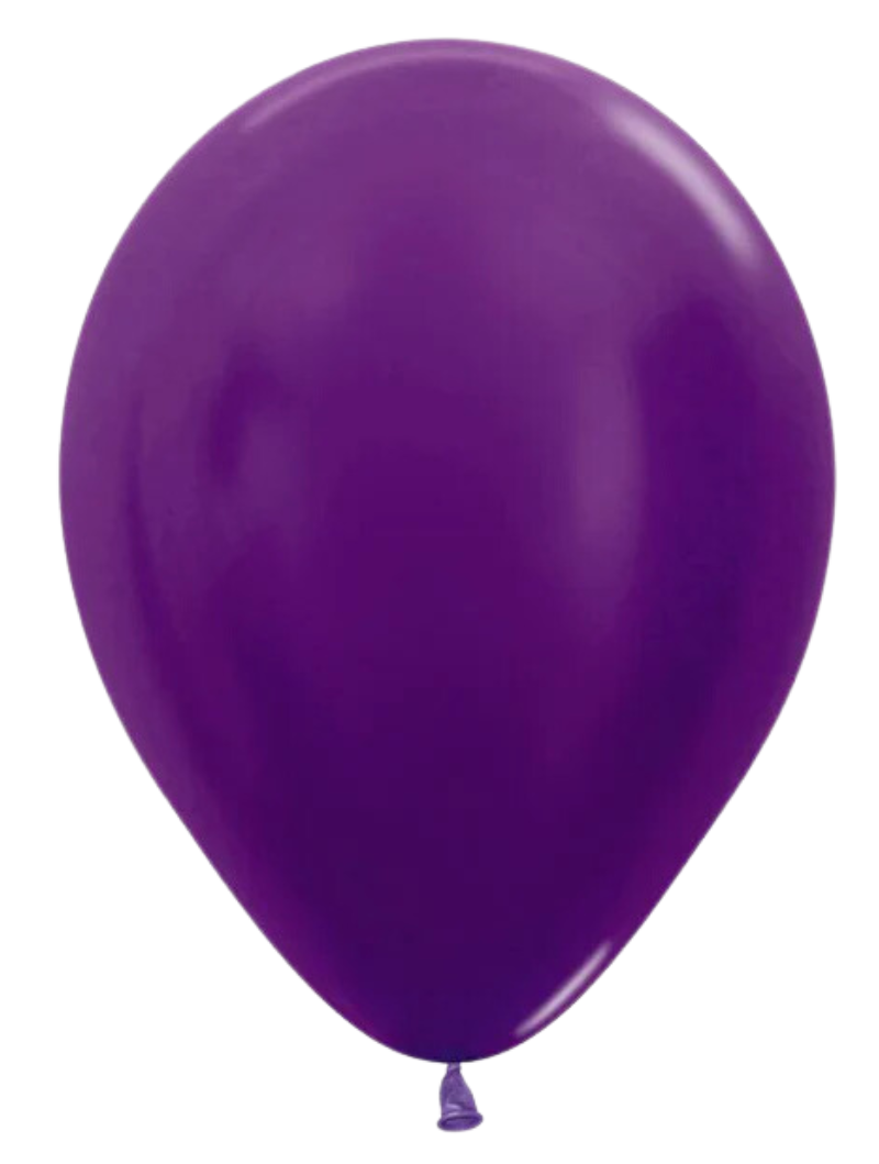 11" Sempertex Metallic Pearlized Violet Latex Balloons | 100 Count