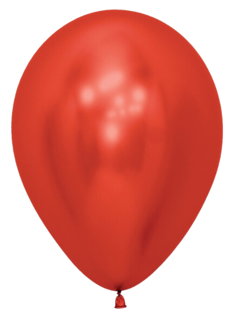 5" Sempertex Reflex Crystal Red Latex Balloons | 100 Count