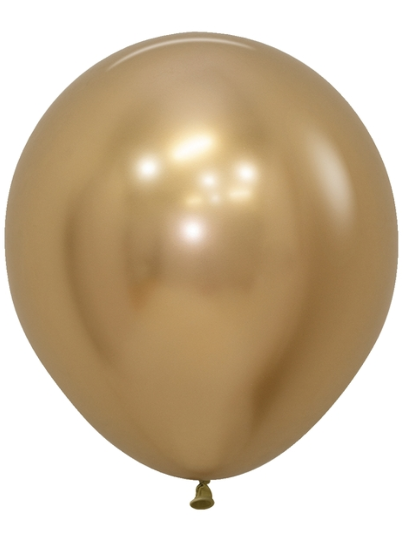 18" Sempertex Reflex Golden Luxury Assortment Latex Balloons | 15 Count
