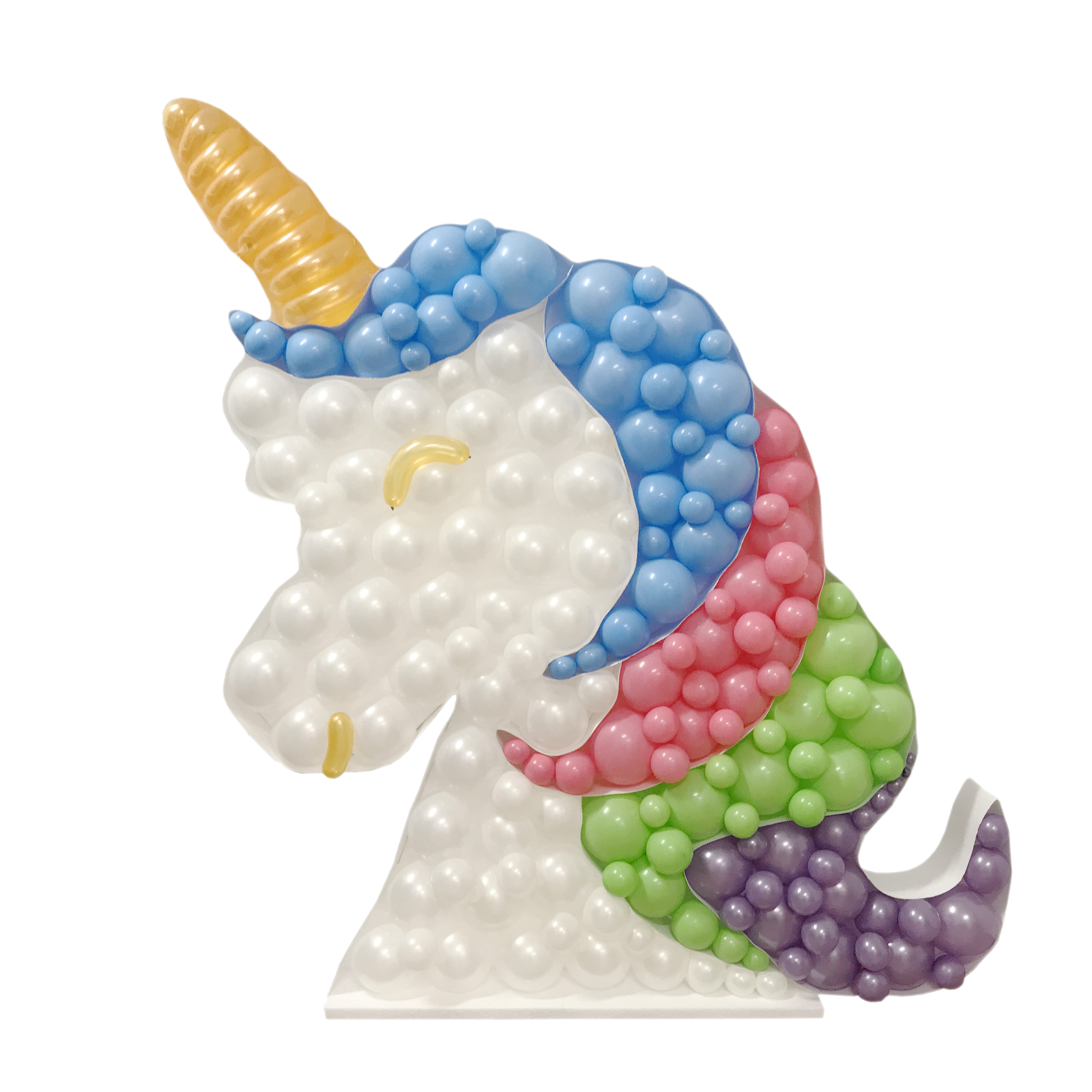 47" DIY Unicorn Mosaic Balloon Frame - 47" x 41" | Balloons Not Included