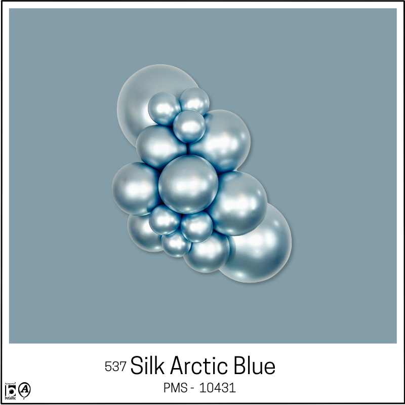 18" Sempertex Silk Arctic Blue Latex Balloons | 25 Count