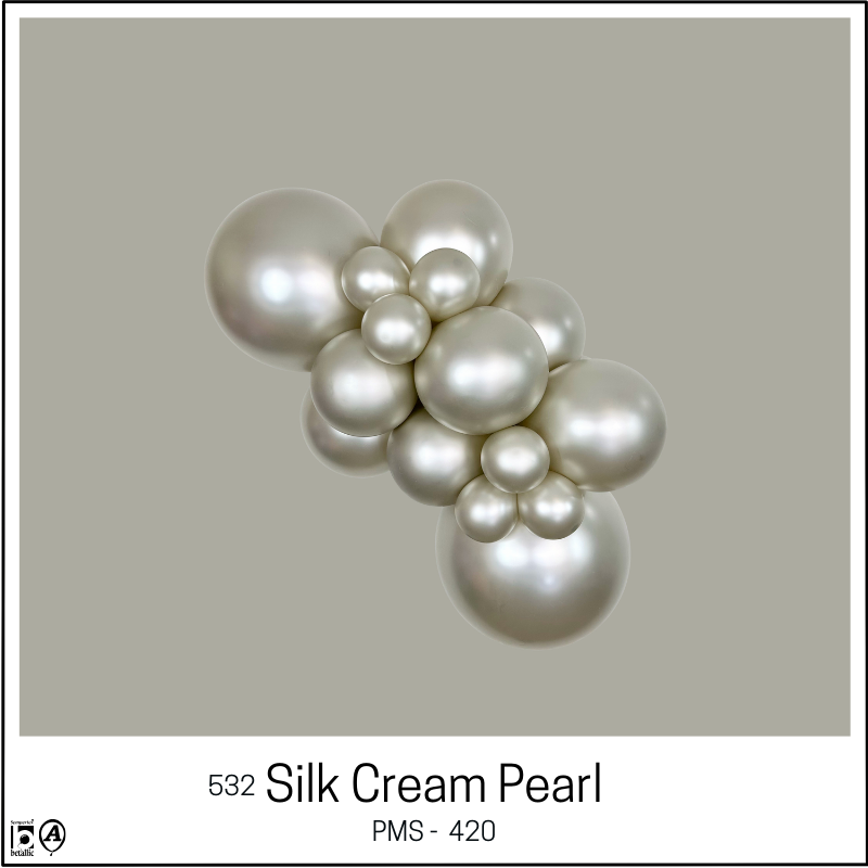 260 Sempertex Nozzle Up Silk Cream Pearl Twisting - Entertainer Latex Balloons | 50 Count