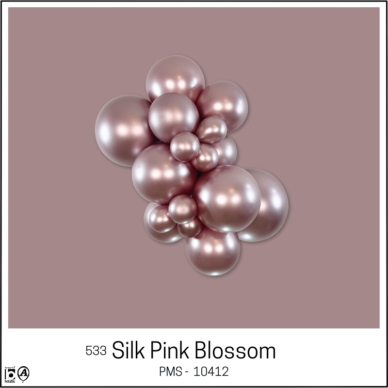 11" Sempertex Silk Pink Blossom Latex Balloons | 50 Count