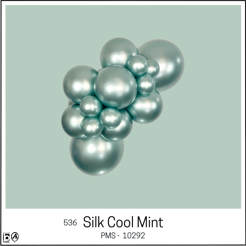 5" Sempertex Silk Cool Mint Latex Balloons | 100 Count