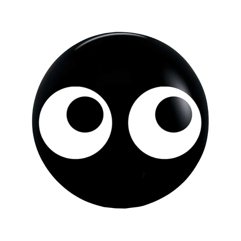 5" Sempertex Deluxe Black Spider Eyes Latex Balloons - Top Print | 100 Count