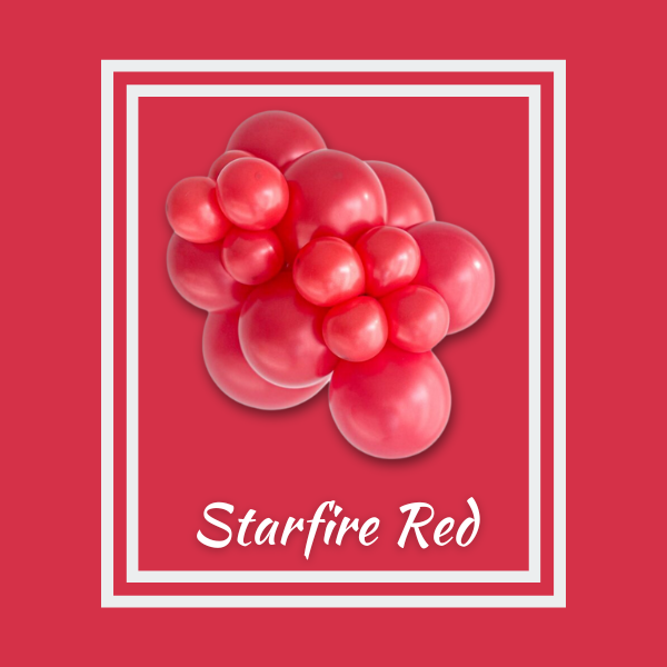11" TUFTEX Metallic Pearlized Starfire Red Latex Balloons | 100 Count