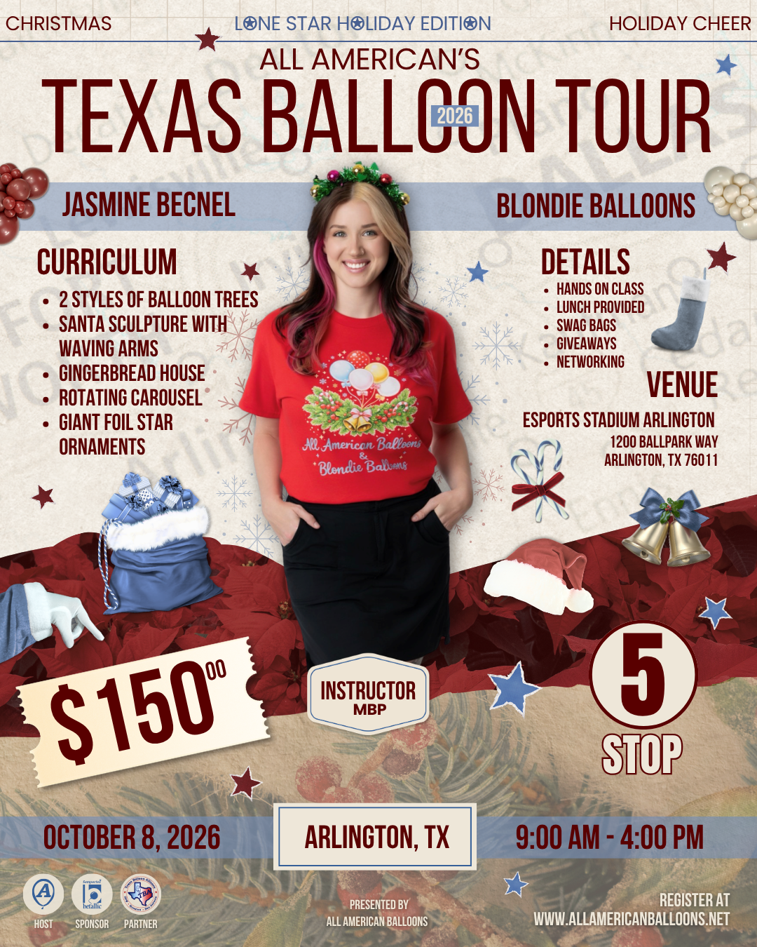 All American's Texas Balloon Tour 2026 with Blondie Balloons | Featuring Betallic & Sempertex 10/8/25 - 9AM-4PM