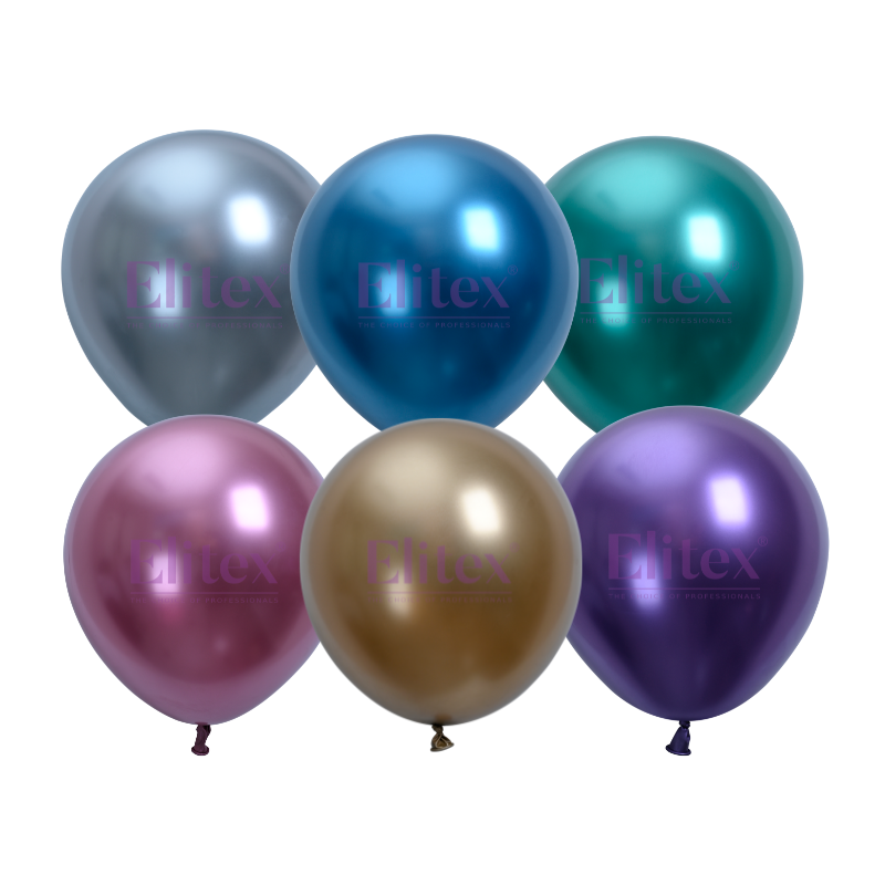12" Assorted Metallic SuperGlow Round Latex Balloons | 50 Count