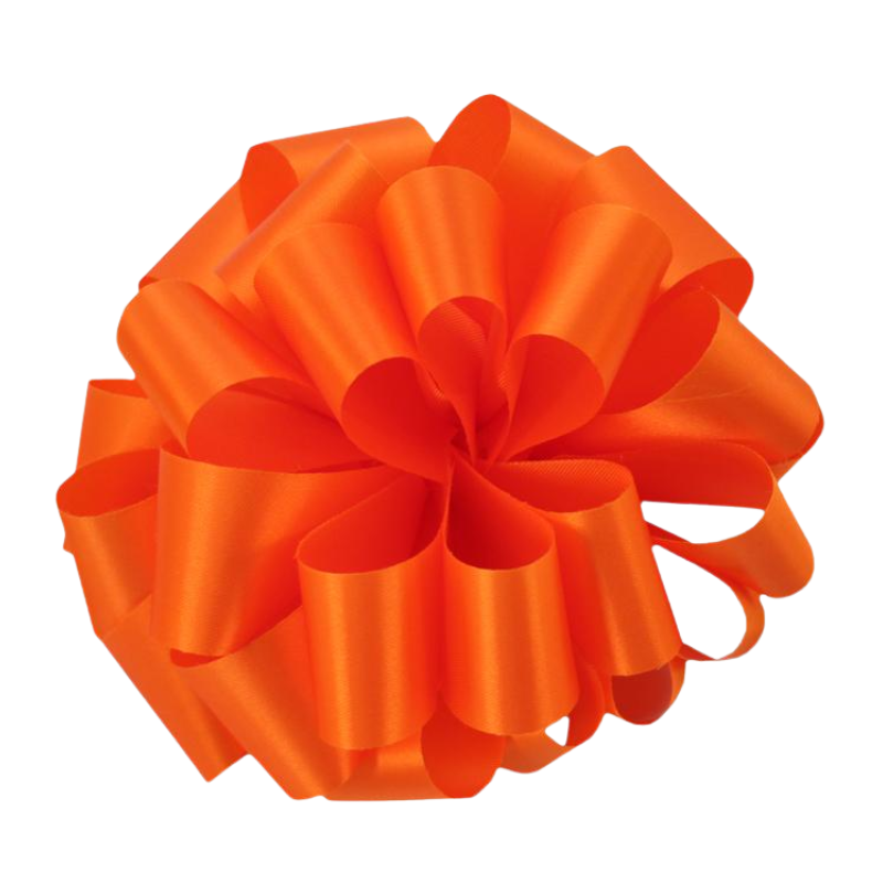 #9 McGinley Satin Tropical Orange Satin Acetate Ribbon - 1 5/16 Inch Wide, 100 Yards Long | 1 Spool