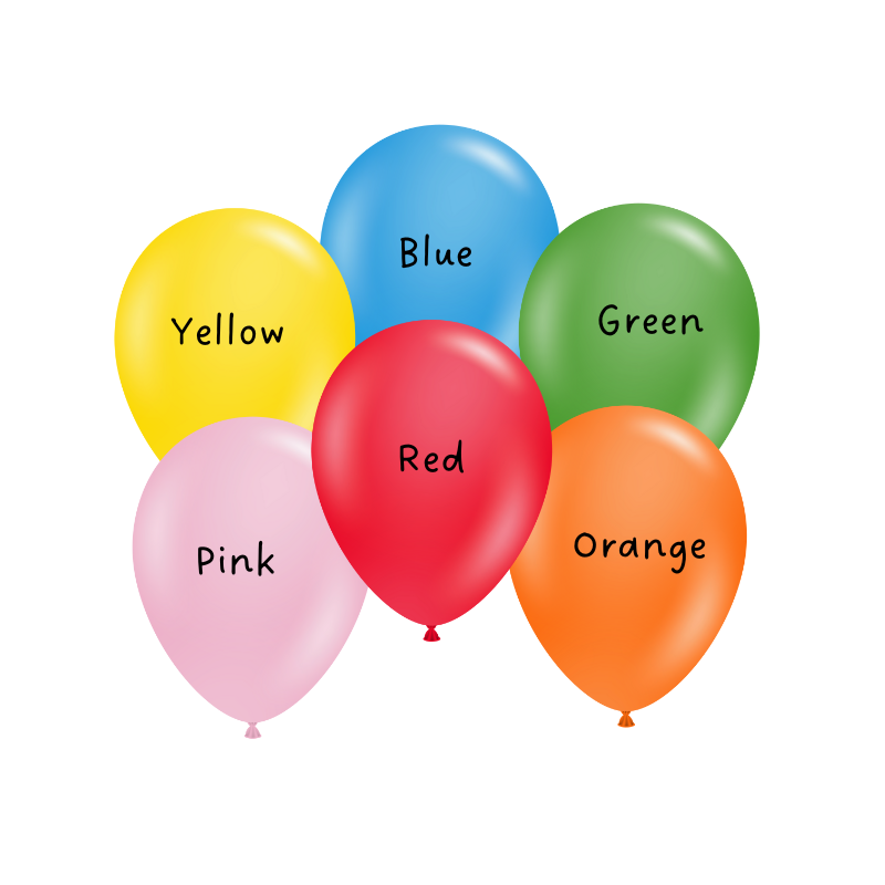 17" TUFTEX Standard Assortment Latex Balloons | 50 Count