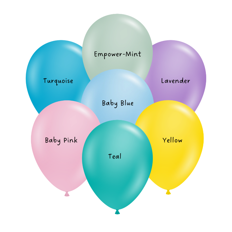 11" TUFTEX Pastel Assortment Latex Balloons | 100 Count