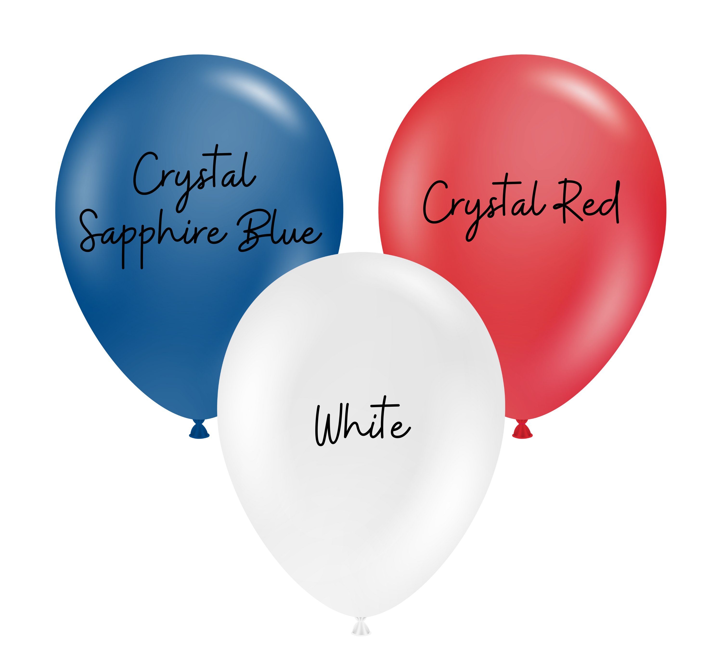 17" TUFTEX Crystal Patriotic Assortment Latex Balloons | 72 Count