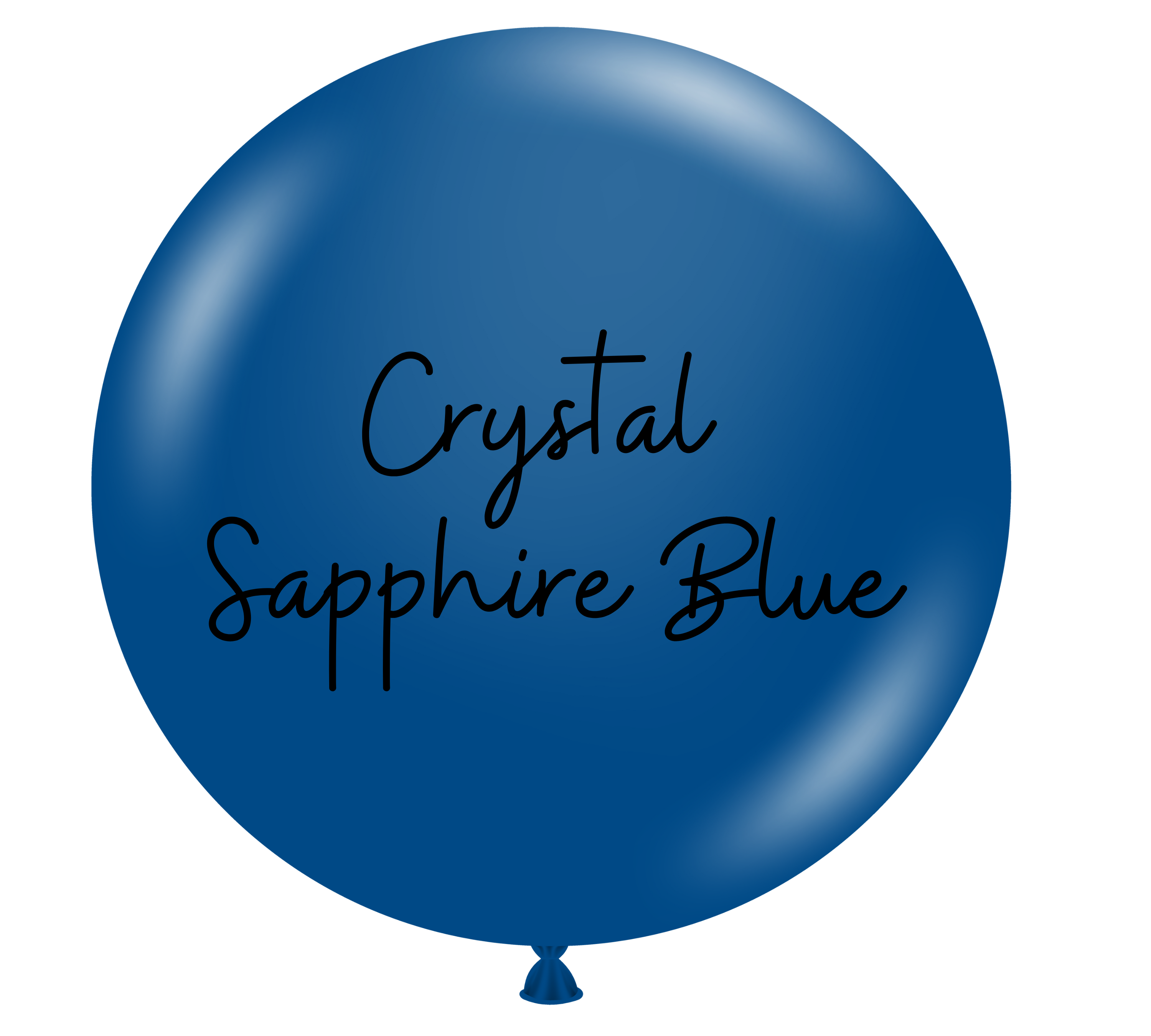 36" TUFTEX Crystal Sapphire Blue Latex Balloons (Discontinued) - 3 Foot Giant | 2 Count