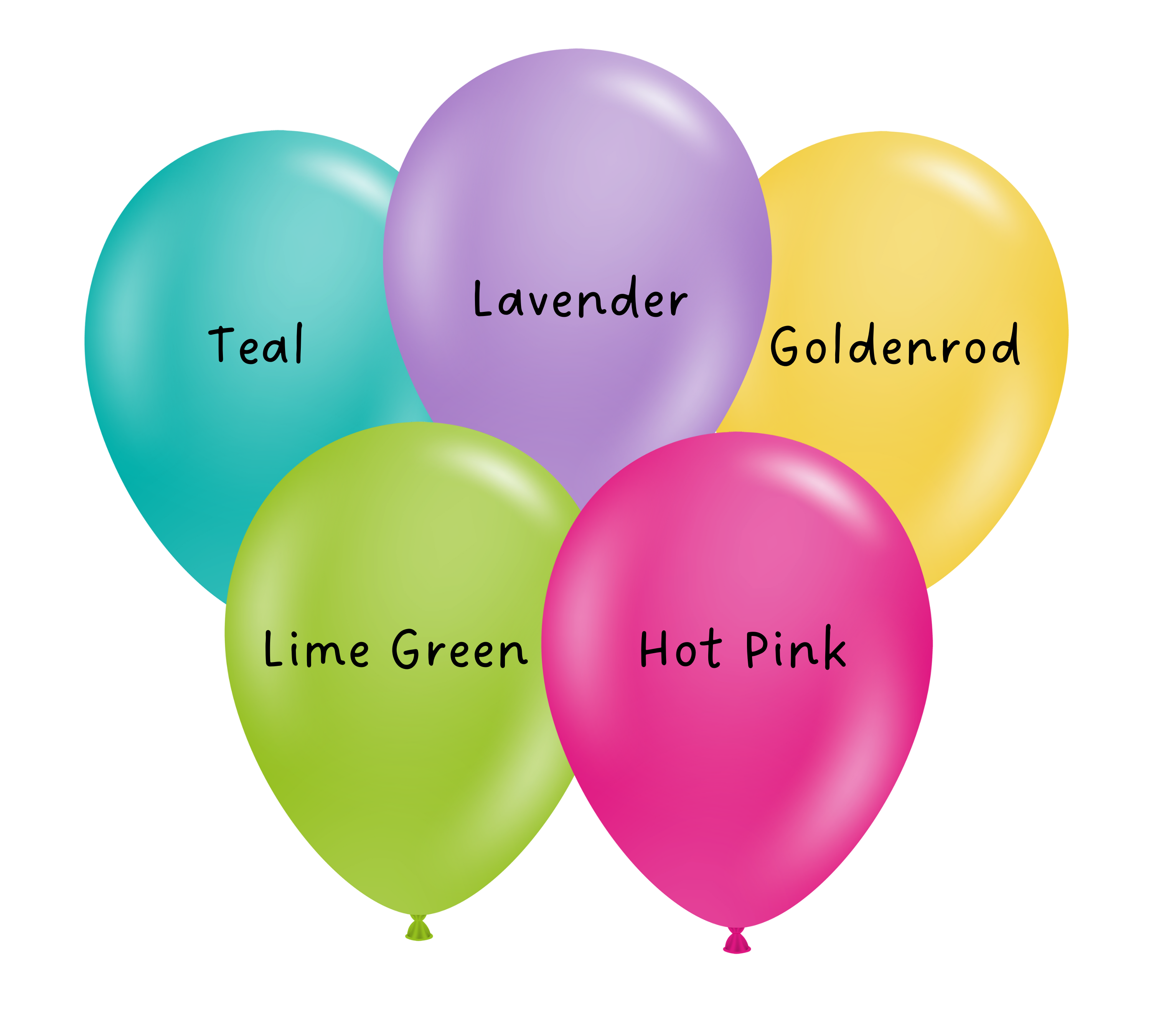 17" TUFTEX Tropical Assortment Latex Balloons | 50 Count