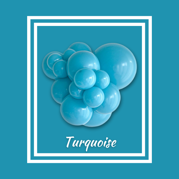 24" TUFTEX Turquoise Latex Balloons | 25 Count