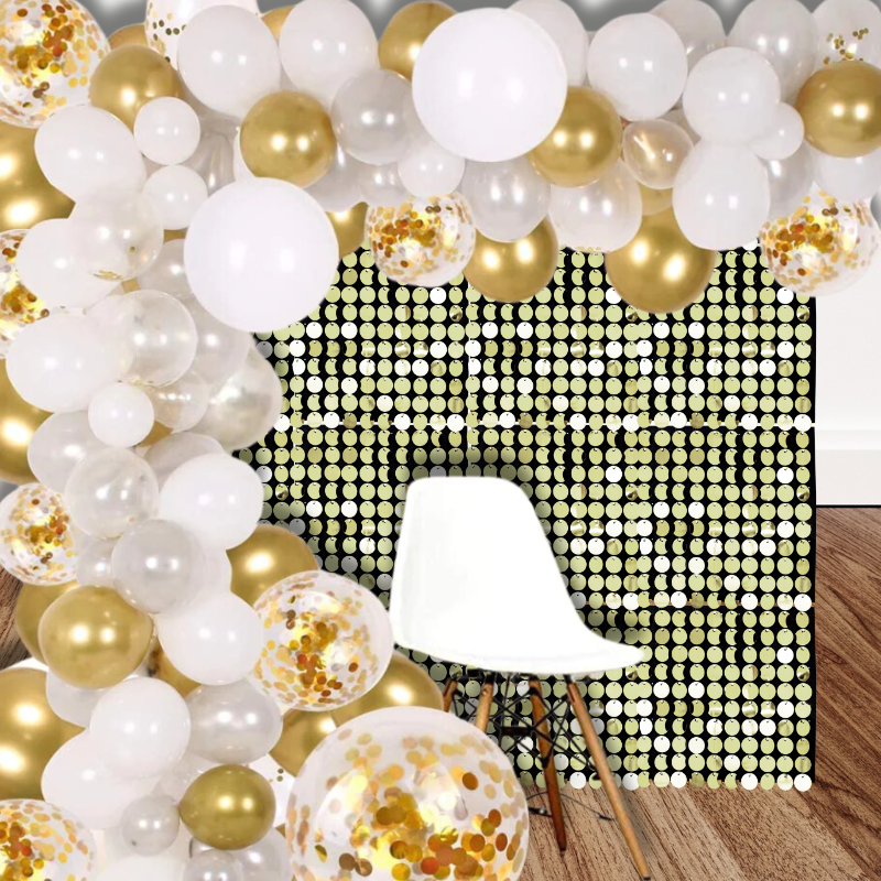 12" x 12" Circle Sequin Spangle - Shimmer Panel for Backdrop Wall | 1 Piece