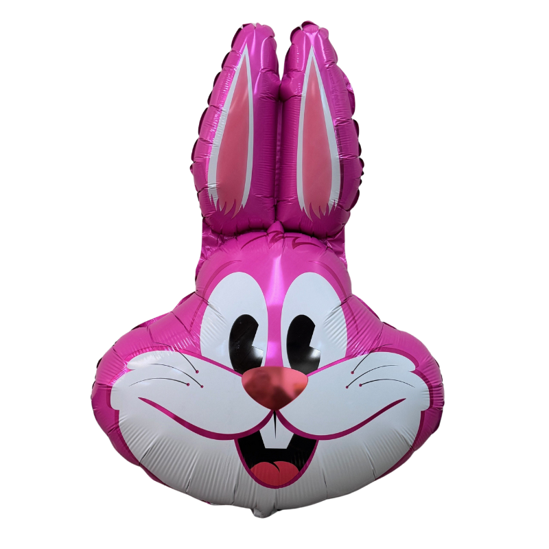 28" Pink Rabbit Shape Foil Balloon (P30) | 1 Count