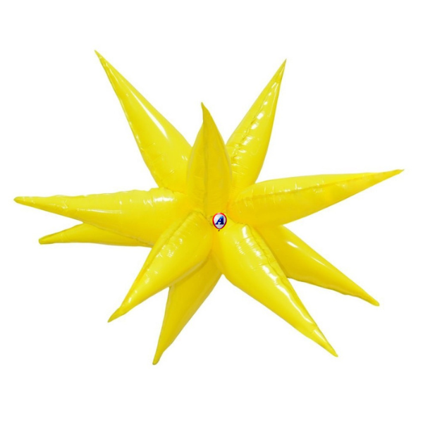 27.5" AAB Designer Vintage Daisy Starburst Airfill Balloon | 1 Count