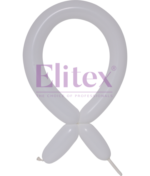 160 Elitex Nozzle Up White Standard Modeling - Twisting Balloons | 50 Count