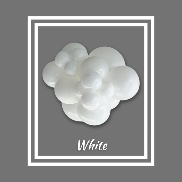 11" TUFTEX Big Bags White Latex Balloons | 200 Count